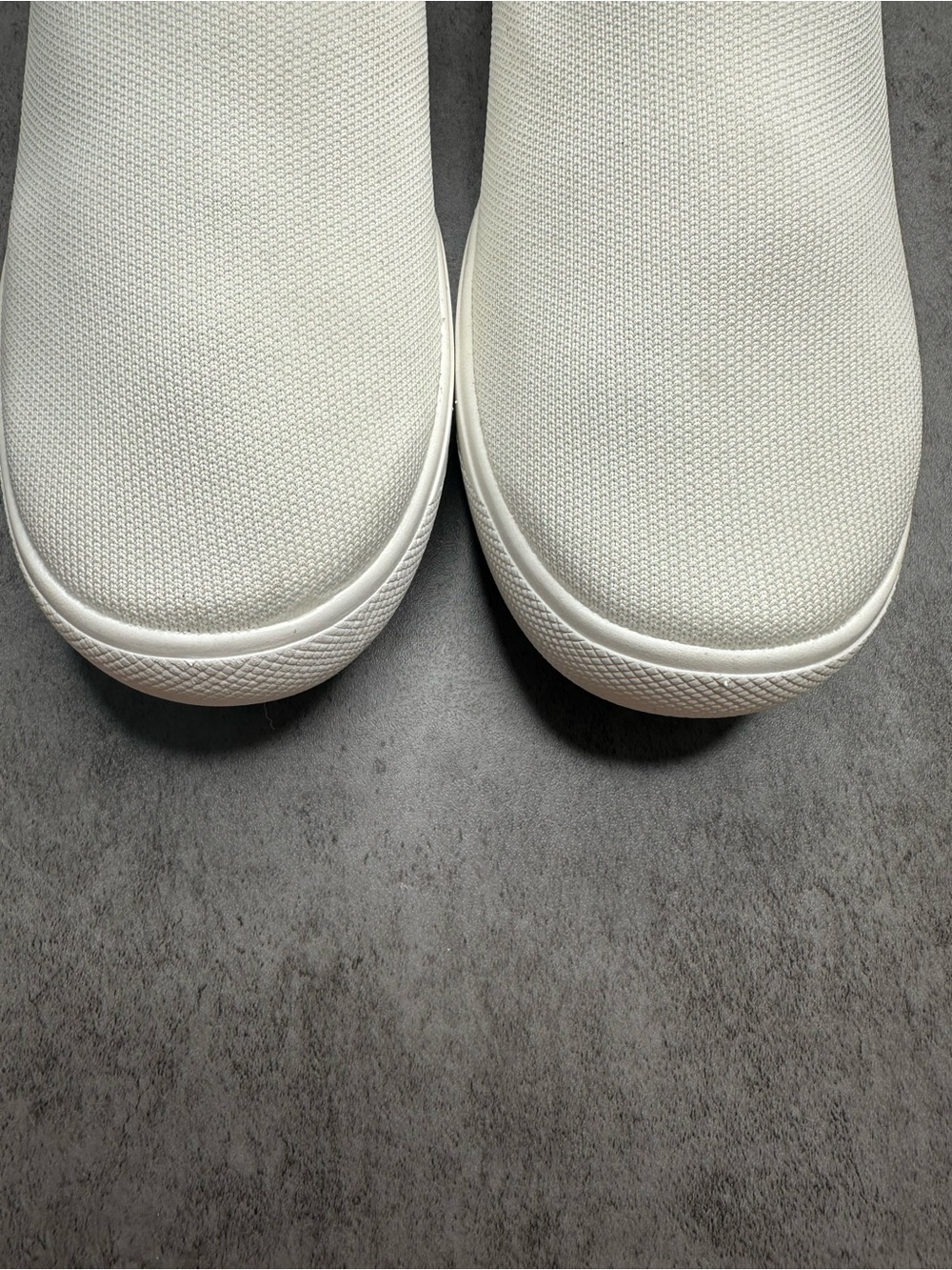Vessi Off-White Knit Slip-On Sneakers - Picture 3 of 7